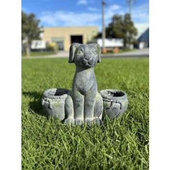 Dog with pots Planter