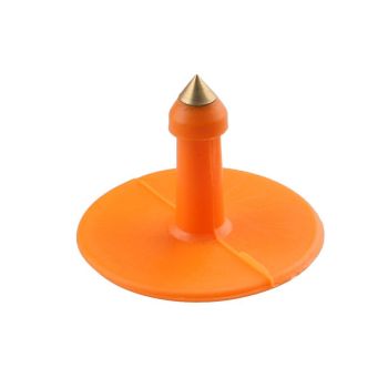 100x Cattle Ear Tags 6x7cm Set - Medium Orange Blank Cow Sheep Livestock Label