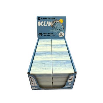 32x 100g Plant Oil Soap Ocean Scented - Pure Natural Vegetable Bar