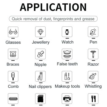 600ml Ultrasonic Jewellery Cleaner Mini White - Portable Personal Sonic Bath