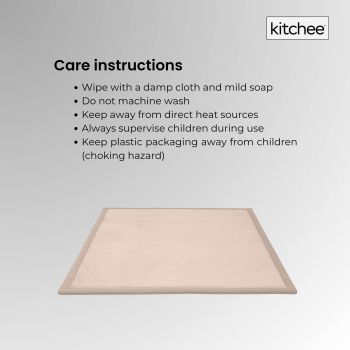 Kitchee Kids Foam Floor Play Mat 150x200cm – Padded Thick Soft Tatami Style Cream