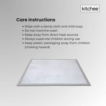 Kitchee Kids Foam Floor Play Mat 200x200cm – Padded Thick Soft Tatami Style Grey