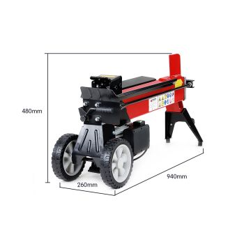 Yukon 240v 8 Ton Electric Hydraulic Log Splitter Wood Timber Firewood Block Cutter Axe