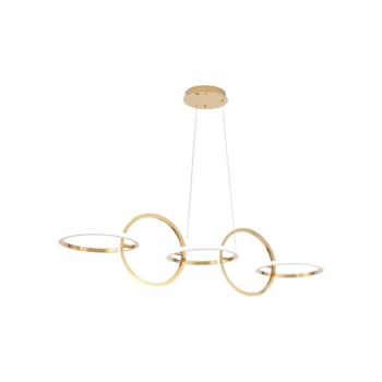 BAMDECOR A180 Nordic Golden Circles Kitchen Dining Table Pendant Light Minimalist Modern Lighting