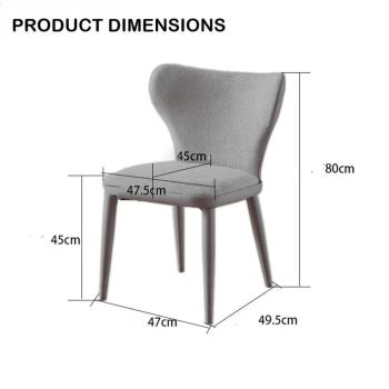 VELLUTO Modern Kitchen Dining Room Chairs Faux Leather Flannel Accent Chairs Metal Vanity Lounge Chair with Back for Living Room Set of 2 (Green)