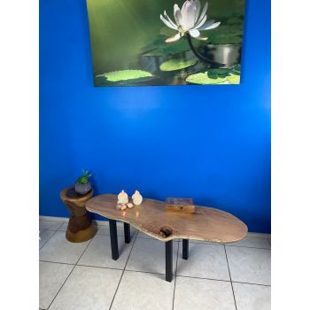 Coffee side table Silky Oak handmade with legs