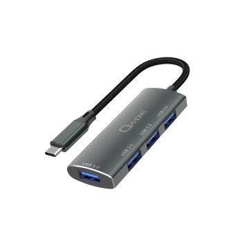 OXHORN AD-U31-H4B USB C 4-port Hub Black