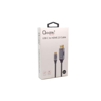 OXHORN CB-CH-402 USB C to HDMI 2.0 Cable 2m