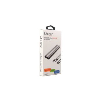 OXHORN UM-311S USB C 3.2 Gen 2 M.2 NVMe Enclosure Silver