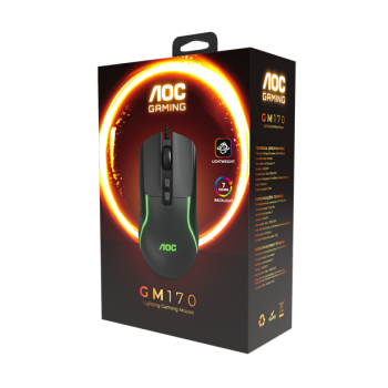 AOC GM170 Wired RGB Gaming Mouse 7-Key