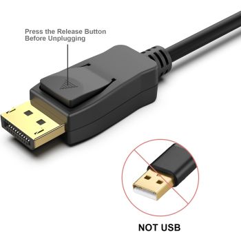 BENFEI DisplayPort to DisplayPort  8K @ 60Hz Cable 1.8m