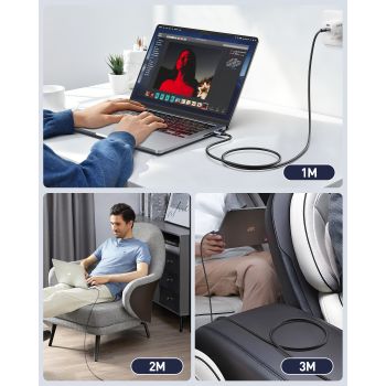 BENFEI 369GY 2M USB 3.0 to USB C Cable, 5Gbps High-Speed Data Sync & 3A Charging