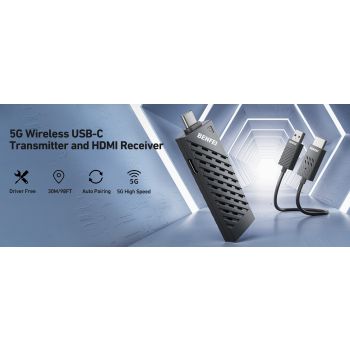 BENFEI 374BK Wireless HDMI Transmitter and Receiver (30M) 1920 x 1080P@60Hz
