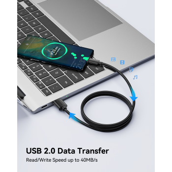 BENFEI 436BK-1M USB 2.0 Male to Micro USB Data Cable 1M