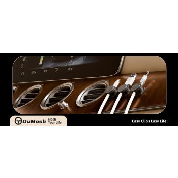 CHOETECH MCC001-BK 6 Pack Professional grade Magnetic Lock Cord Holder Clips Black