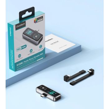 CHOETECH MSE023 Mobile Phone 512GB Portable SSD 10Gbps, Cooling Fan, for Phone Use