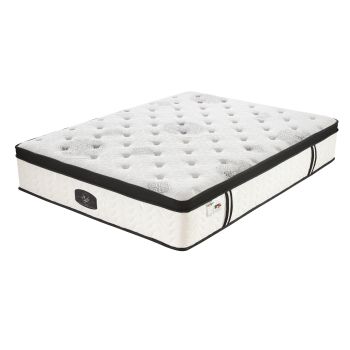 Chiro 7 Zone Latex Euro Top 35cm Pocket Spring Mattress - King