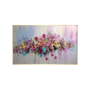 Blossom Field Framed Canvas Wall Art - 120cm x 200cm