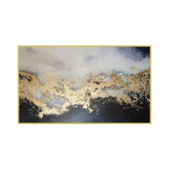 Gold Atlantic Framed Canvas Wall Art - 120cm x 200cm