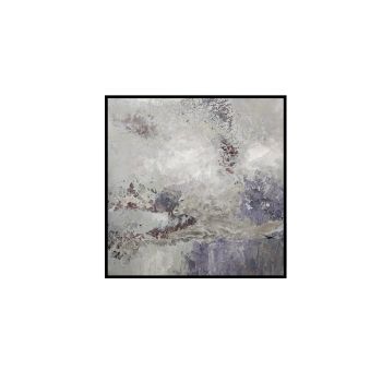 Silver Marble Wall Art Framed Canvas Wall Art - Small