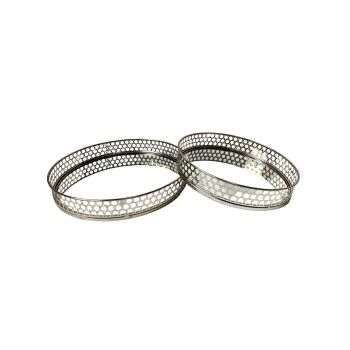 Nina Tray - Round - Small - Silver