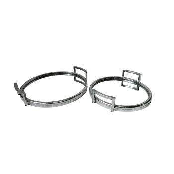 Eliza Round Tray - Set of 2 - Silver