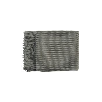 Levi Throw Rug Blanket - Dark Grey