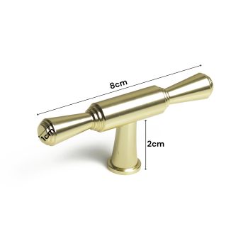 Gold Zinc Kitchen Cabinet Handles Drawer Bar Handle Pull T