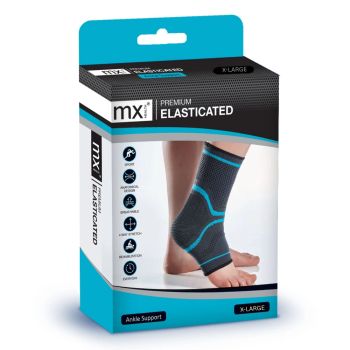 MX Health Premium Elasticated Ankle Support - Large