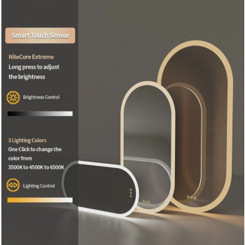 Interior Ave - 60 x 120cm Oval Frameless LED Bathroom Mirror