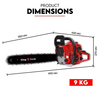 Commercial Petrol Chainsaw 22" Bar Tree Pruning Top Handle Chain Saw