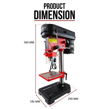 King Tech 450W Drill Press Pedestal Benchtop Bench Stand Pillar 5 Variable Speed