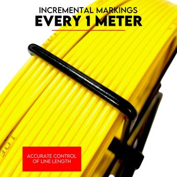 150M×8MM Fish Tape Puller Fiberglass Wire Cable Running Duct Rodder