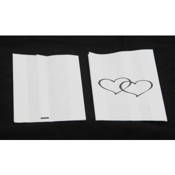 100 Pack Wedding Cake Bags Greaseproof Wax Paper Slice Take Home Favour Large Heart