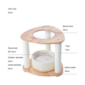 HONEYPOTCAT MZ Simple Joy Wood Cat Tower - Space Pod 52cm