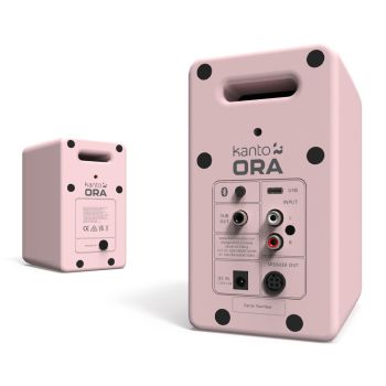 Kanto ORA 100W Powered Reference Desktop Computer Speakers with Bluetooth 5.0 Pink