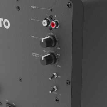 Kanto SUB6 200W 6" Sealed Powered Subwoofer, Matte Black