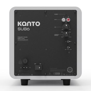 Kanto SUB6 200W 6" Sealed Powered Subwoofer, Matte White