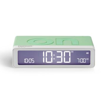 Lexon GIFT Set PANTONE - Includes Mino+ Mini Speaker, Flip Classic Clock, Mina M Lamp, Thykho 3  Speaker - Green