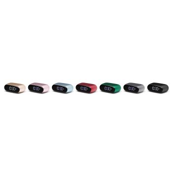 Lexon Minut Mini Alarm Clock - Black