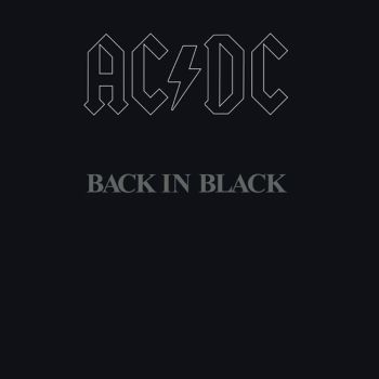 Crosley Record Storage Crate AC/DC Back In Black Vinyl Album Bundle