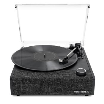 Victrola Eastwood II Turntable - Black + Bundled Majority D40X Bluetooth Speakers