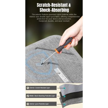 STARTRC Flip Drone Case for DJI Flip Fly More Combo,Portable PU Leather Shoulder Bag Can Organizes RC2/RC-N3 Remote, 7 Original Batteries, Charging Hub, 65W Charger, Flip Drone and Other Accessories

