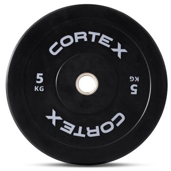 CORTEX Black Series V3 Rubber Olympic Bumper Plate 50mm 5kg (2 Pack)