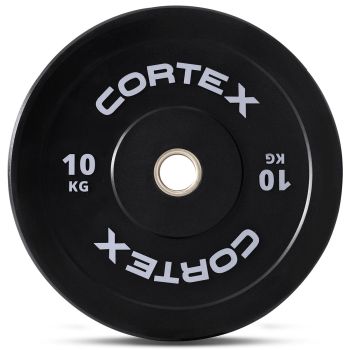 CORTEX Black Series V3 Rubber Olympic Bumper Plate 50mm 10kg (2 Pack)
