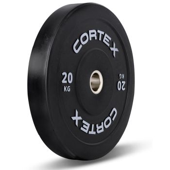 CORTEX 100kg Black Series V3 Rubber Olympic Bumper Plate Set B