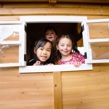 Lifespan Kids Warrigal Cubby House with 2.2m Slide (Pastel Blue)