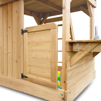 Lifespan Kids Montrose Swing Set & Play Centre with 2.2m Slide (White)