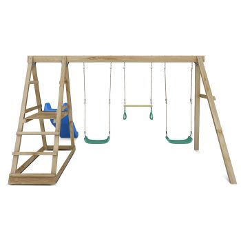 Lifespan Kids Winston Swing Set with Climb & 1.8m Slide (Blue)