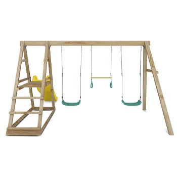 Lifespan Kids Winston Swing Set with Climb & 1.8m Slide (Yellow)